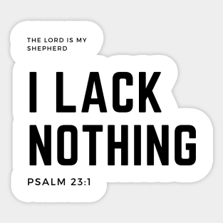 Psalm 23:1 Sticker